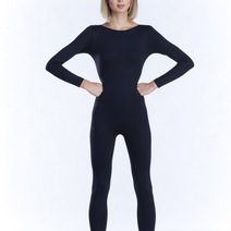 Tuta Danza E Ginnastica Manyakai Per Bambini, Maniche Lunghe, Colletto Metallizzato, In Poliestere E Spandex, Taglie 6-16 Anni